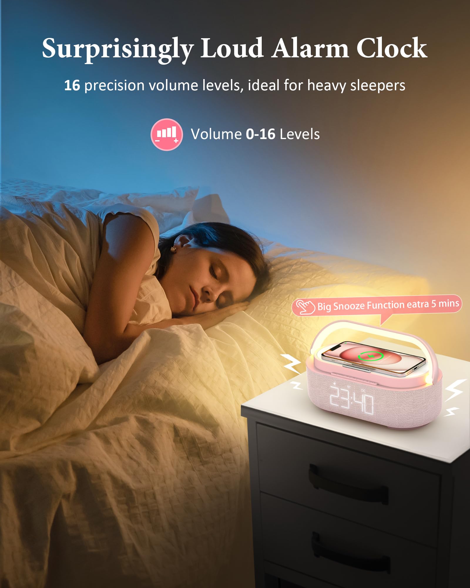 COLSUR chargeur sans fil 15W en cours de charge pour gain de temps