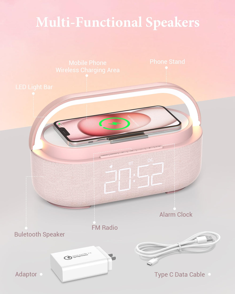 COLSUR support téléphone montrant position stable et recharge