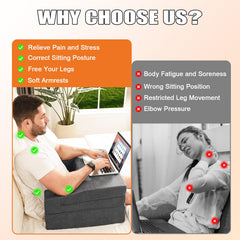 comehealthy tablette en usage avec ordinateur portable pour poste de travail confortable