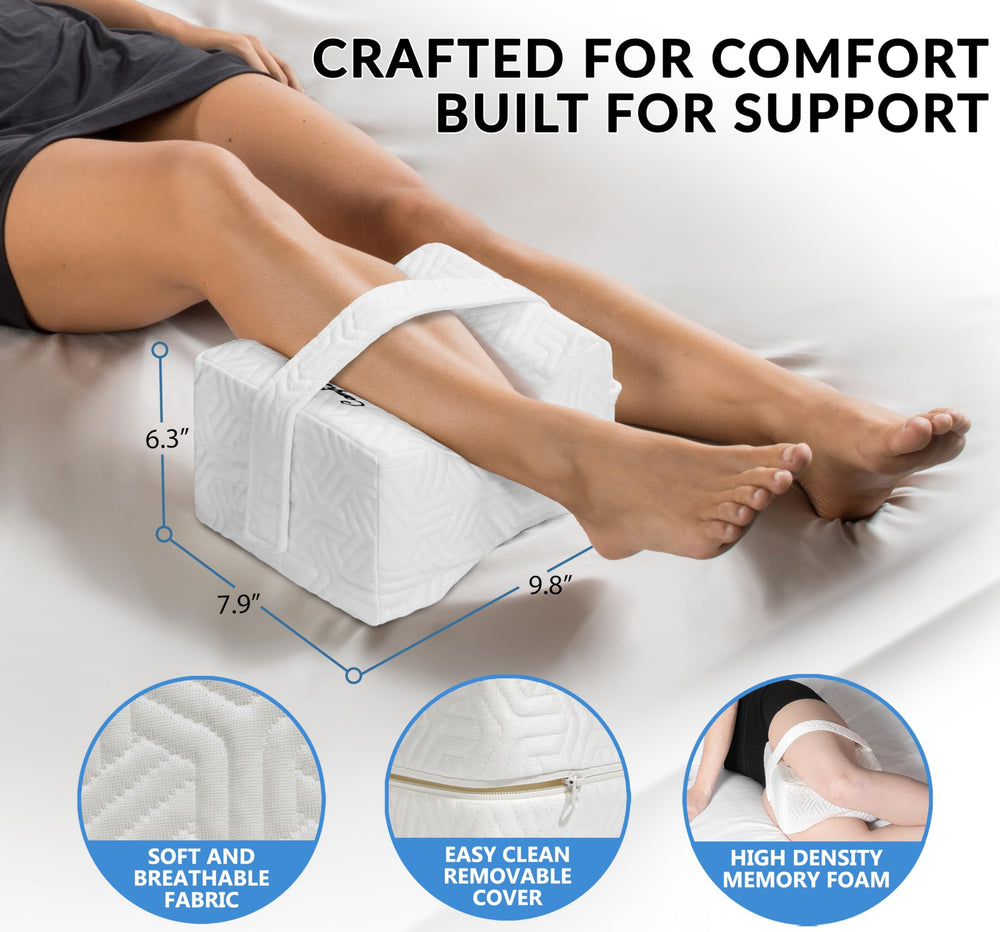 ComfiLife coussin placé sous les genoux pour élever jambes et favoriser circulation