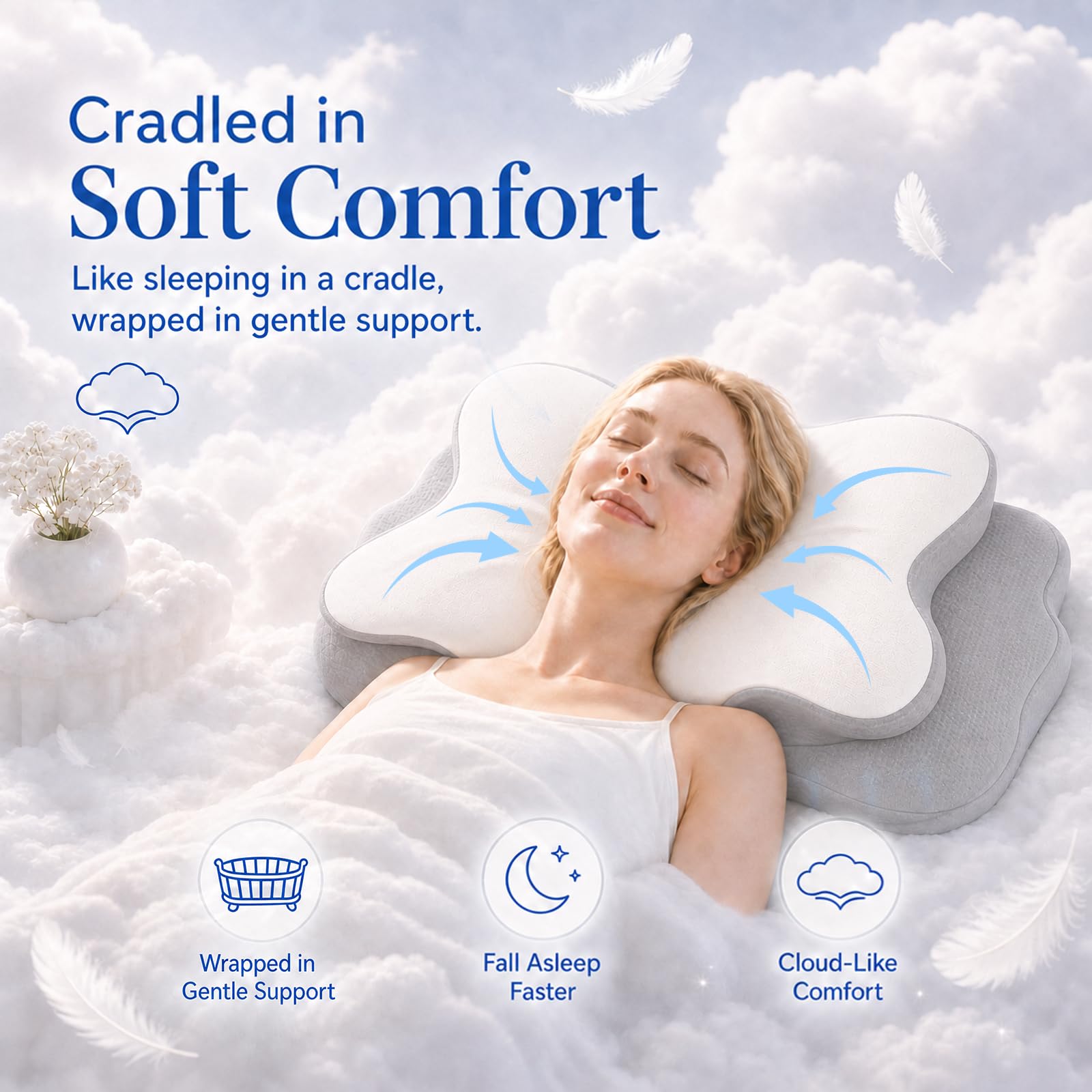 COMFORLAY mise en scène chambre stylisée suggérant nuit reposante