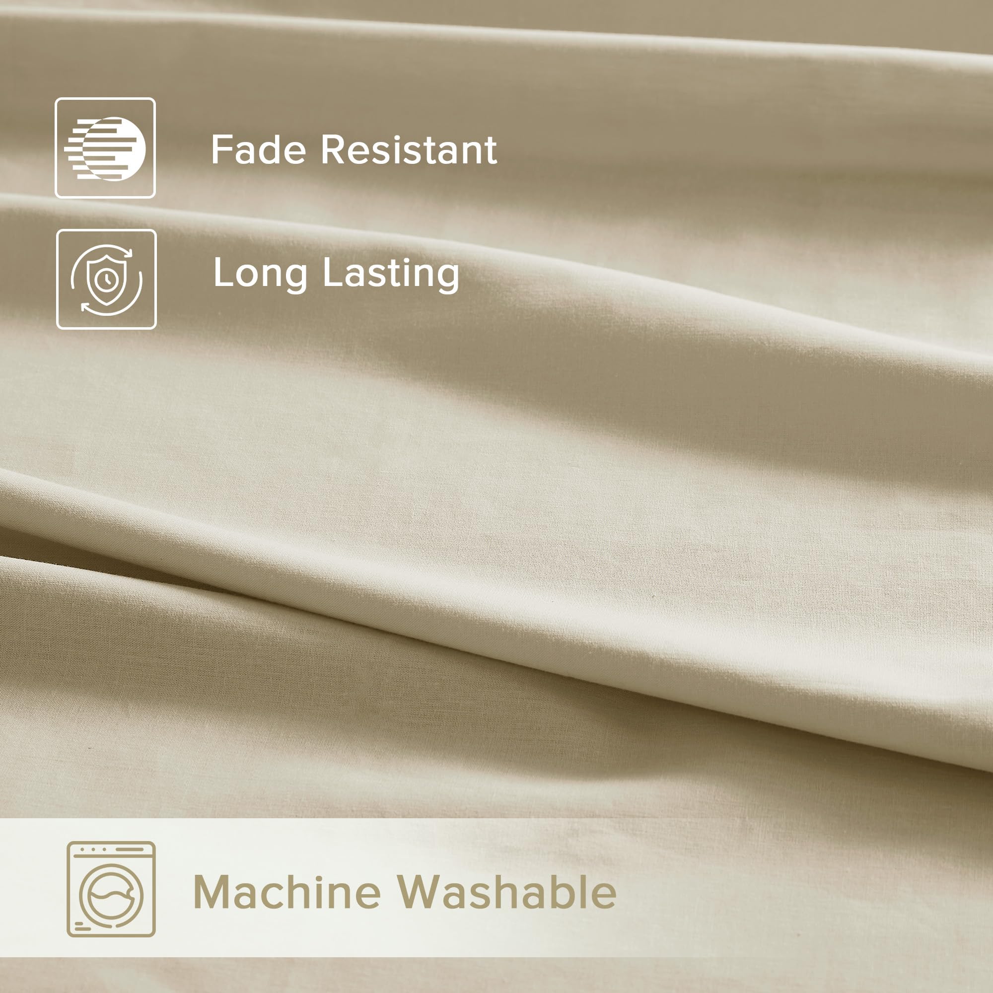 Comfort Spaces draps dans machine à laver symbolisant entretien facile