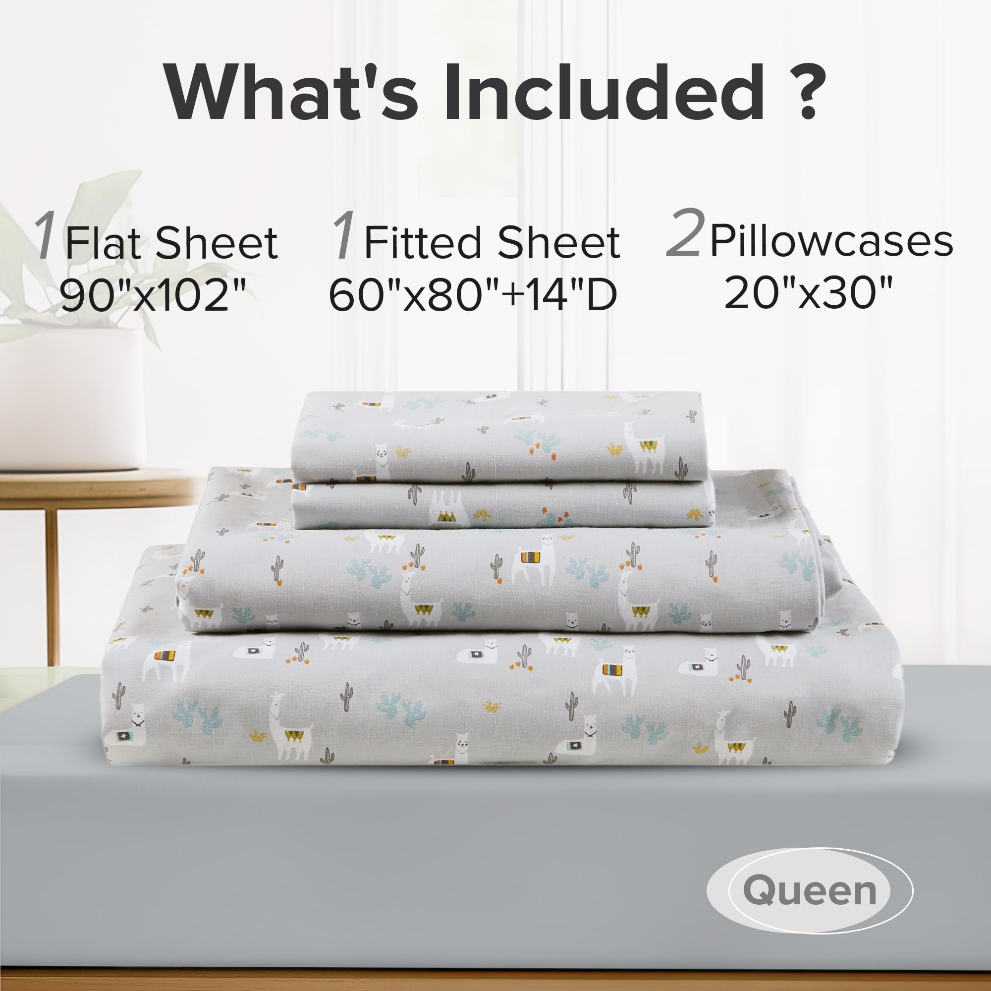 Comfort Spaces étiquette d'entretien coton pour lavage facile et durabilité