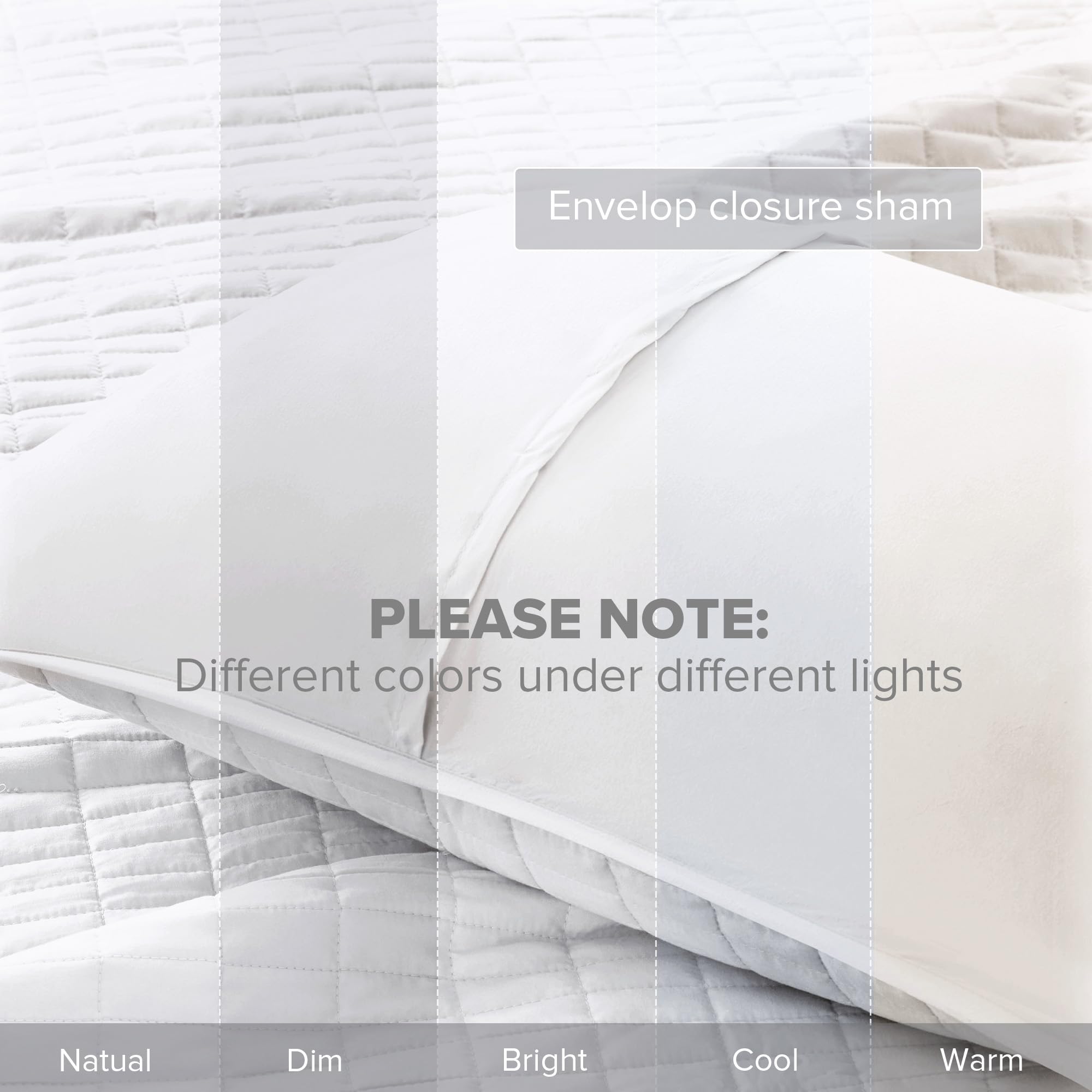 Comfort Spaces Kienna comparaison taille avec ruban pour dimensions