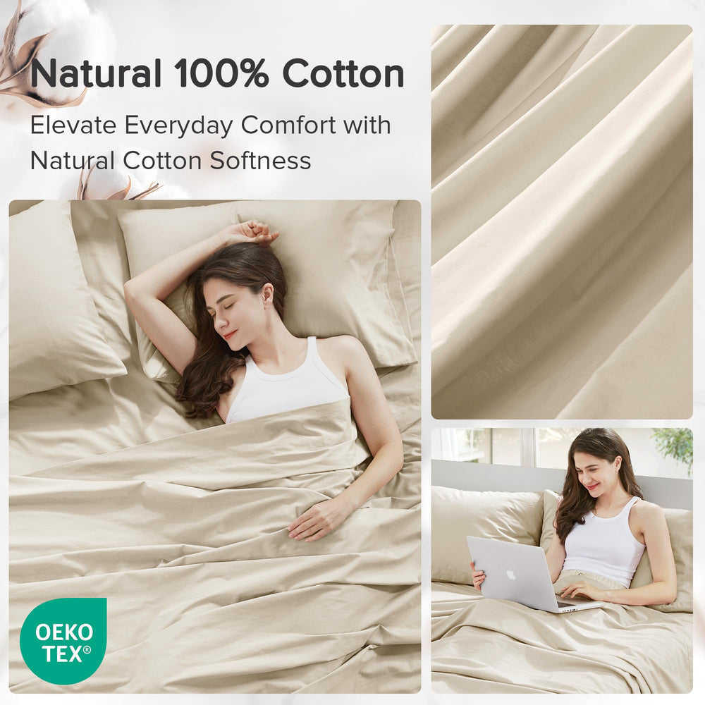 Comfort Spaces lit fait en crème dans chambre moderne, style élégant