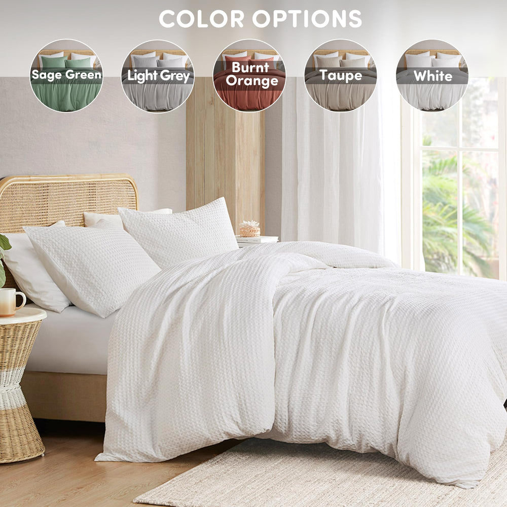Comfort Spaces couette posée sur lit Twin illustrant dimensions exactes