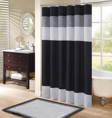 Comfort Spaces rideau de douche vue avant apportant élégance