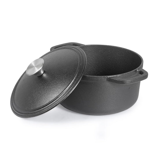 Commercial Chef cocotte face avant présentant la finition et la capacité