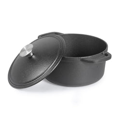 Commercial Chef cocotte face avant présentant la finition et la capacité