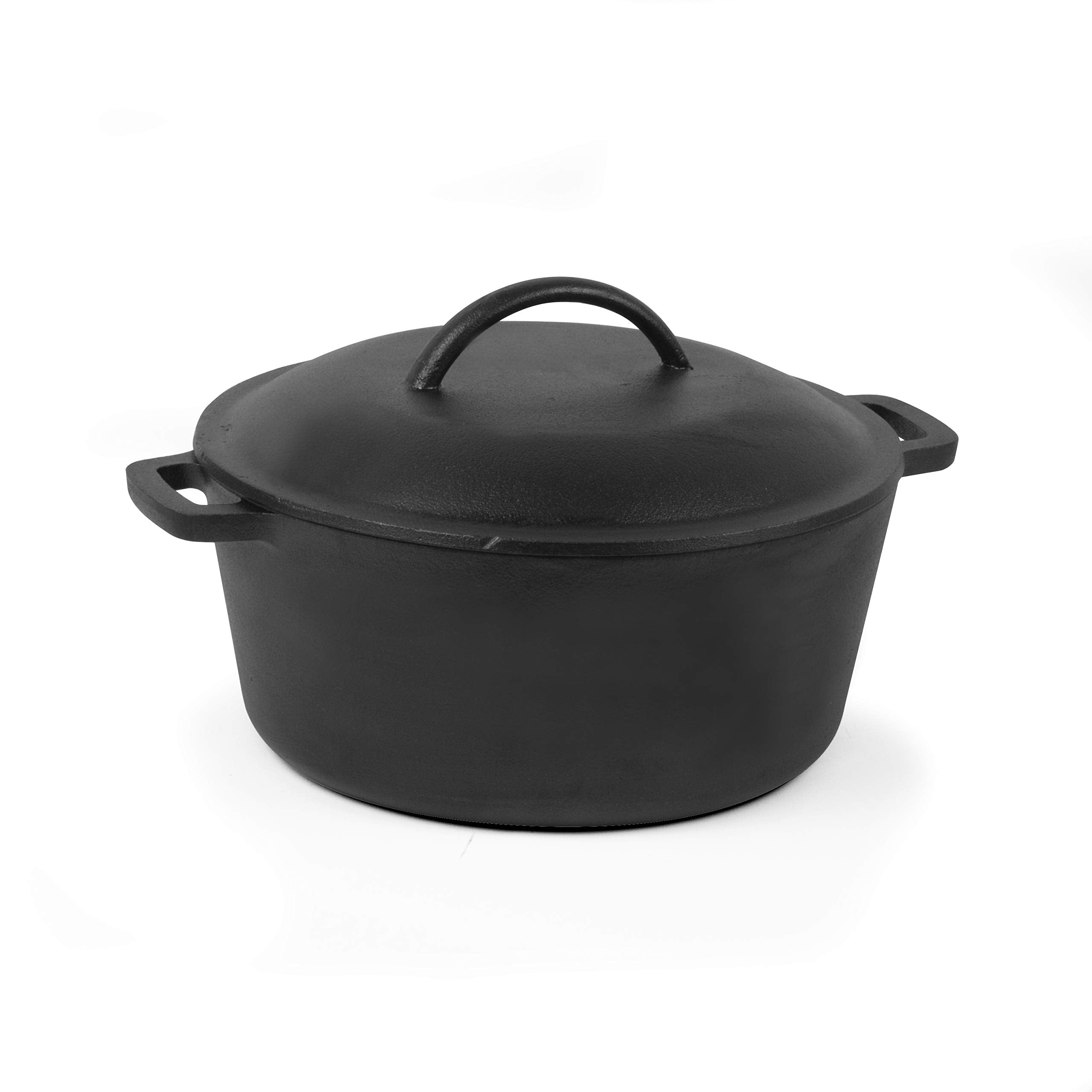 Commercial Chef cocotte face avec couvercle montrant robustesse et distribution chaleur