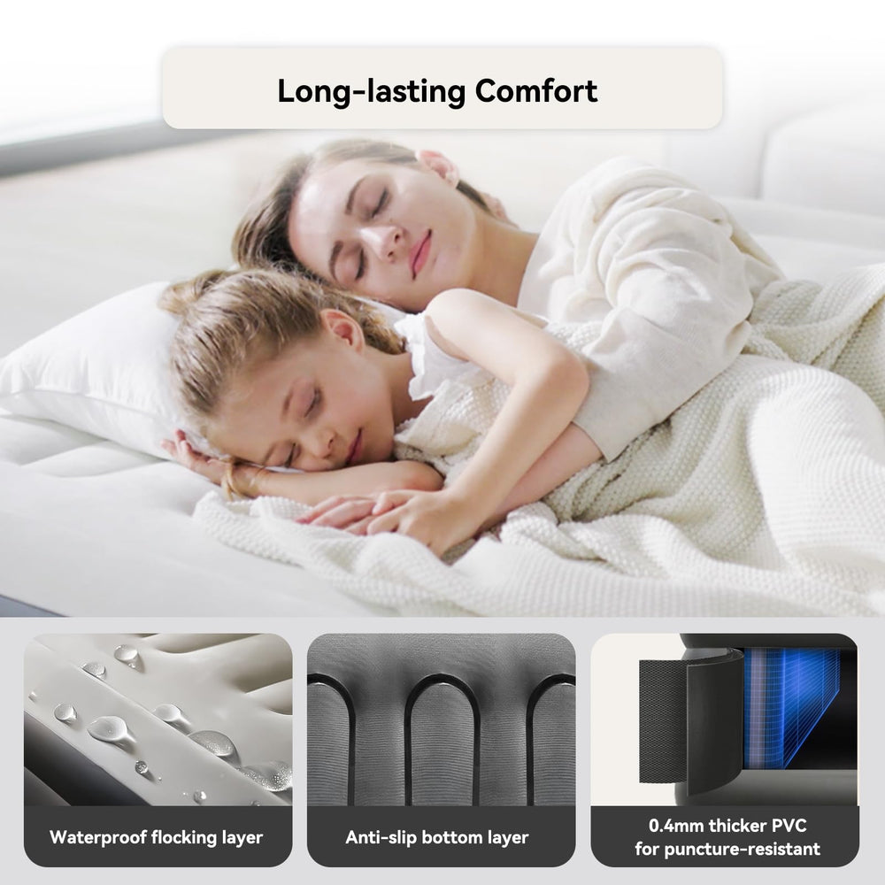 COMMOUDS matelas installé en camping offrant couchage confortable et portable