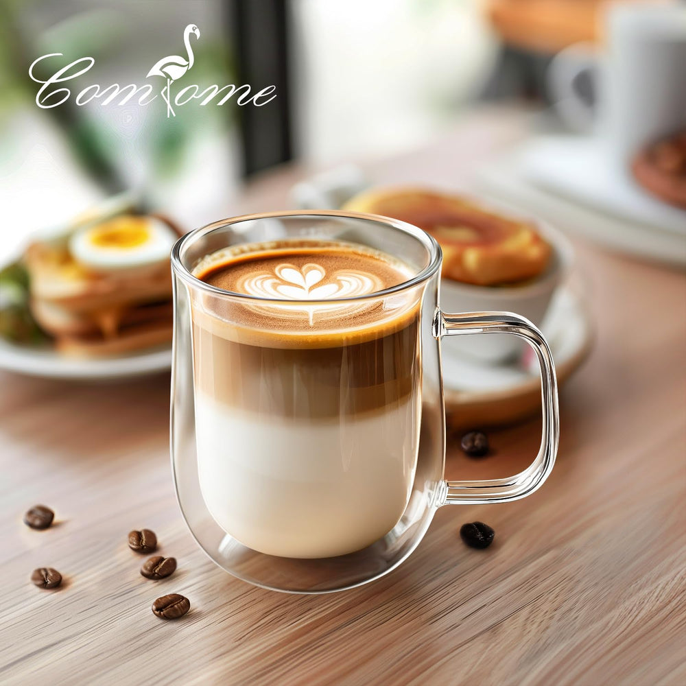 COMOME tasses empilées démontrant rangement compact et stabilité