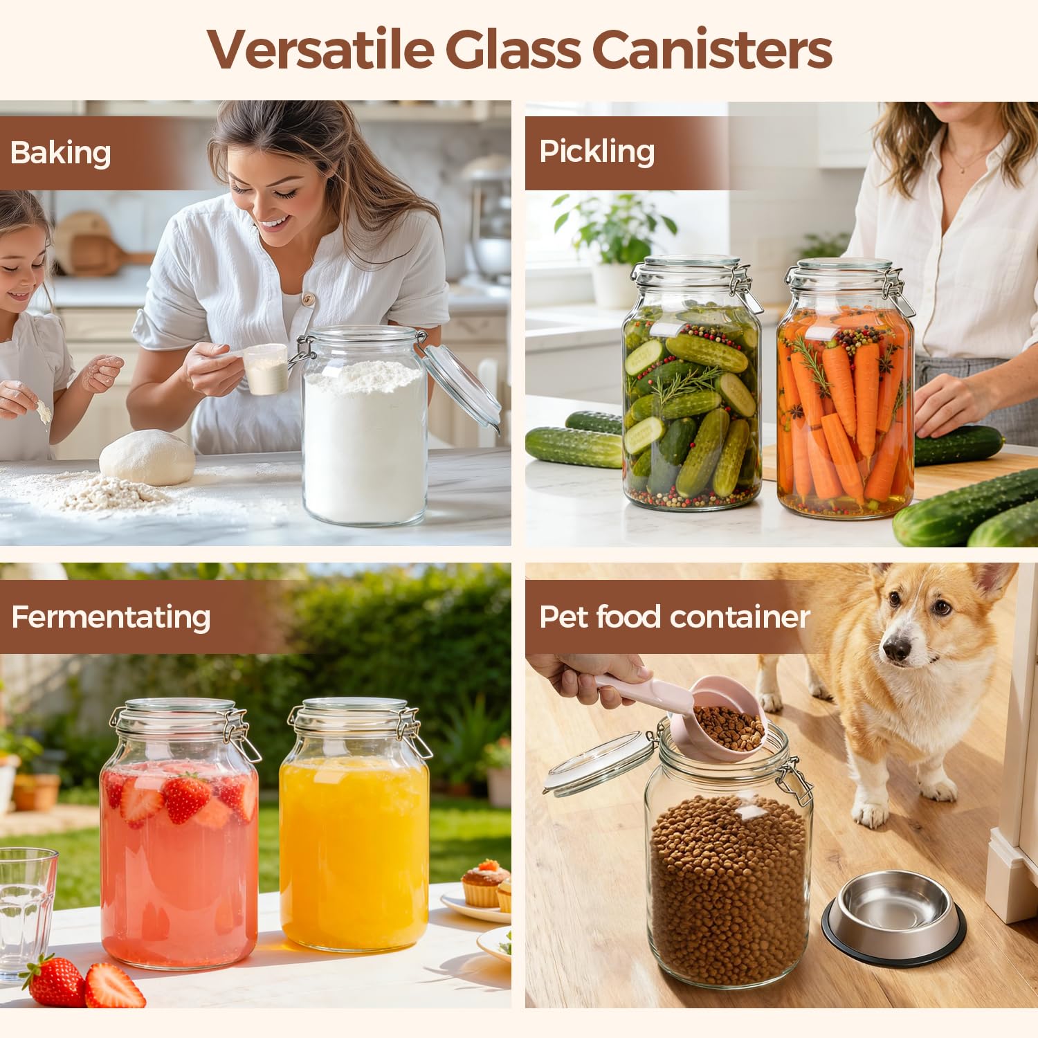 ComSaf bocal à côté d'une tasse pour comparaison d'échelle pratique