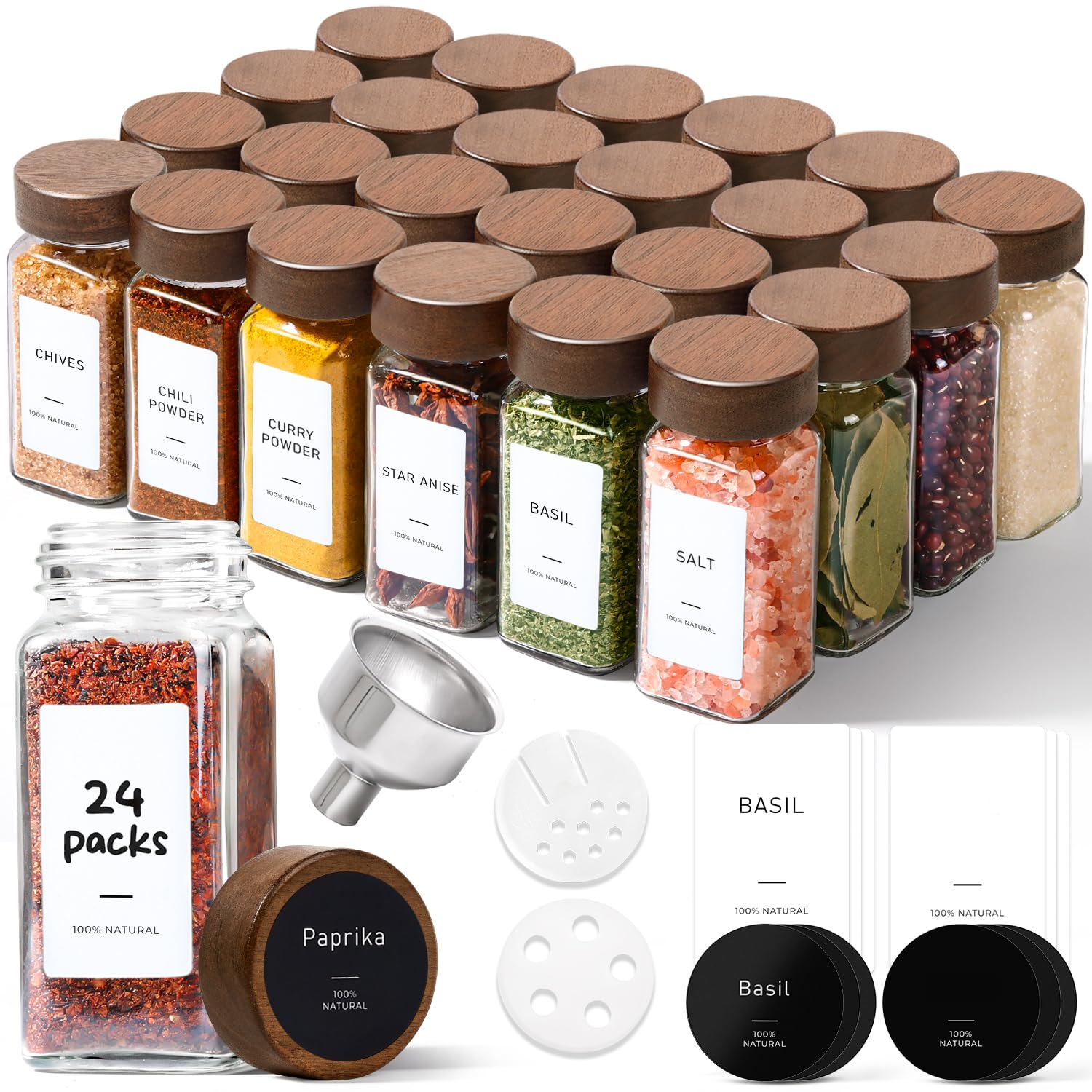 ComSaf bocal face pack 24 montrant rangement compact et étiquettes visibles