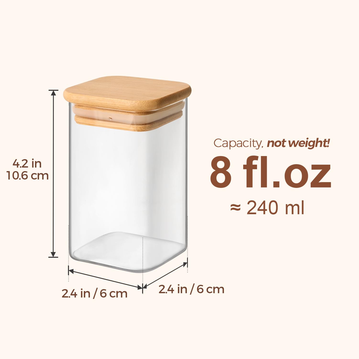 ComSaf couvercles bambou avec joint silicone garantissant étanchéité