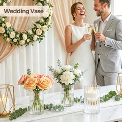 ComSaf vase avec fleurs sur table de salon apportant ambiance chaleureuse