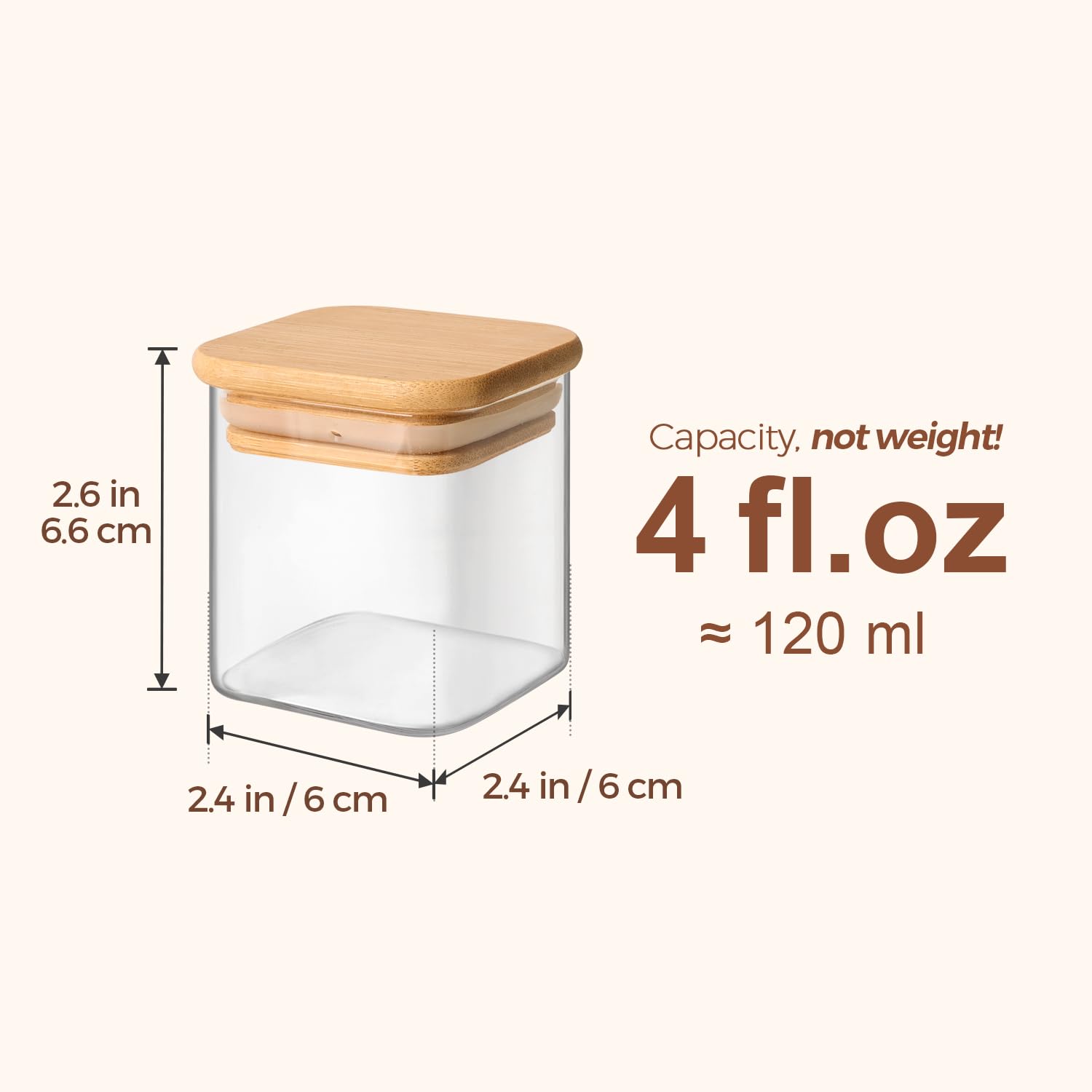 ComSaf verre transparent révélant niveau d'épice clairement