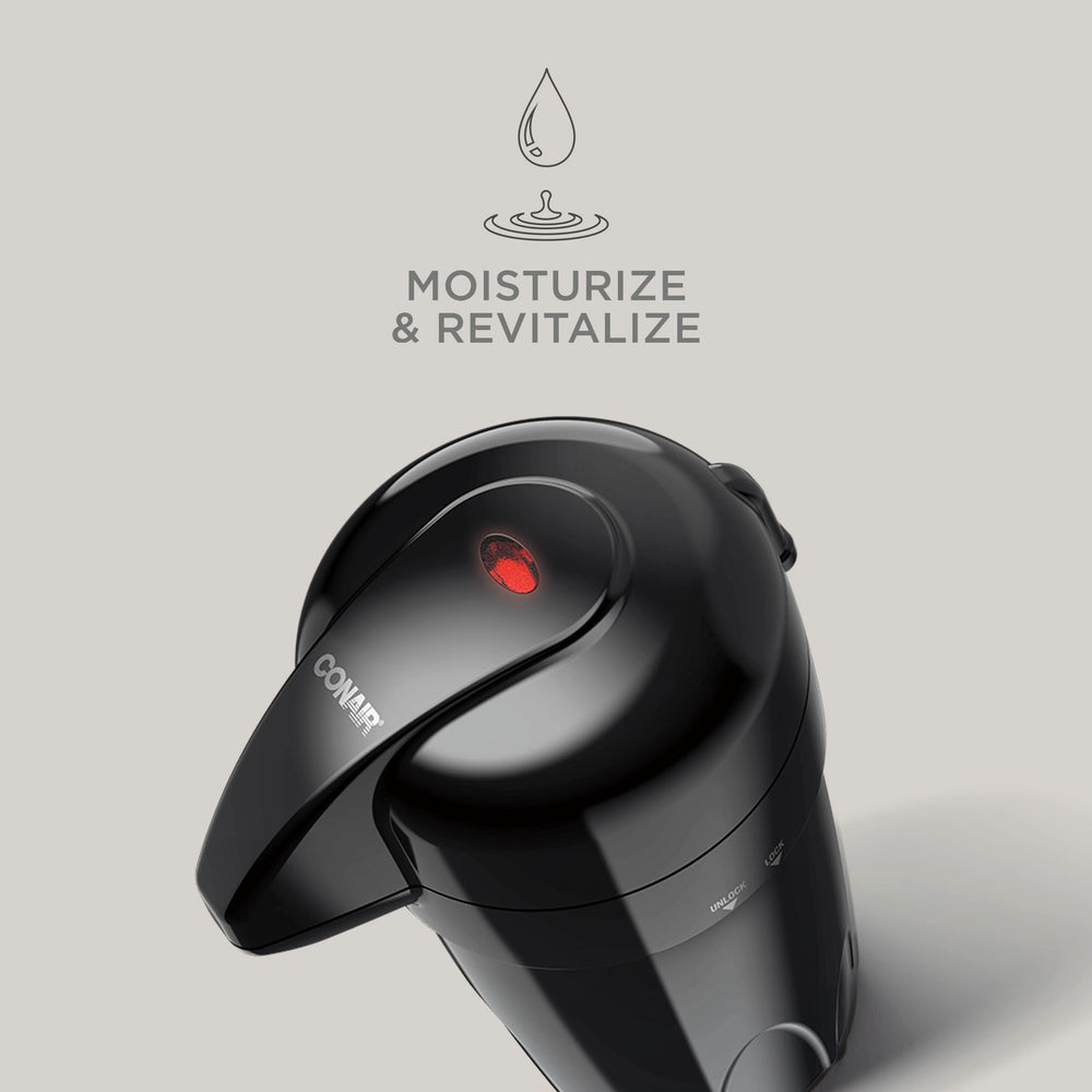 Conair True Glow comparaison taille montrant compacité et gain de place