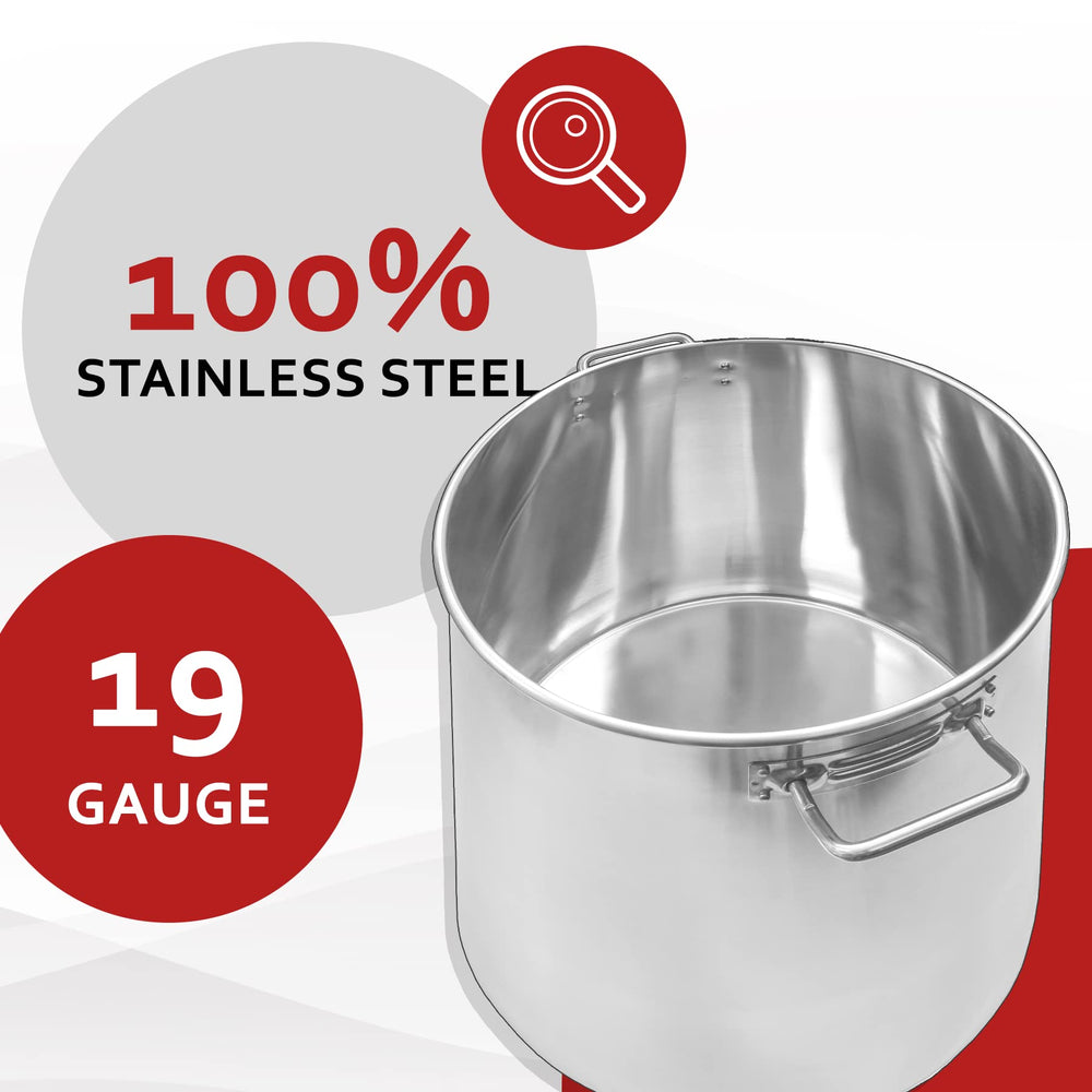 Concord Cookware finition inox polie résistante et facile à nettoyer