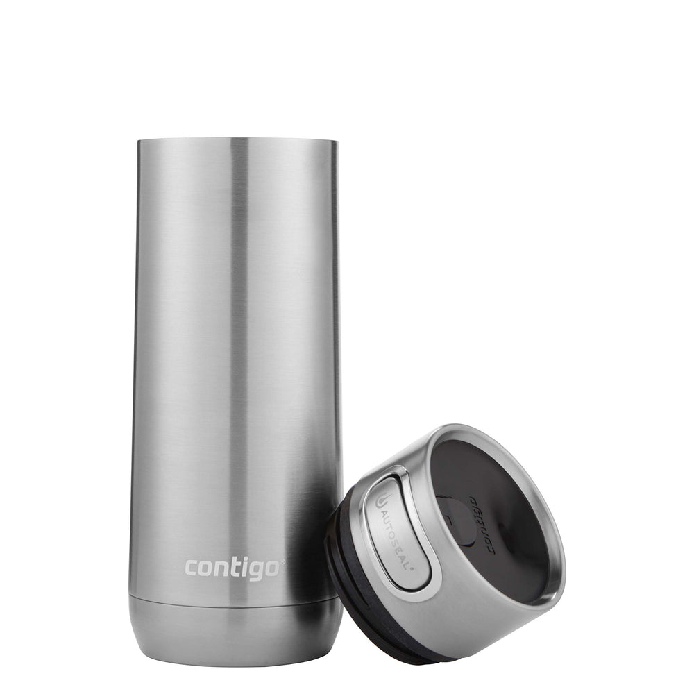 Contigo Luxe étiquette indiquant pièces sans BPA et garantie limitée