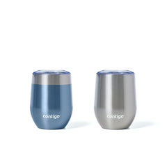 Contigo gobelet face avant lot deux couleurs élégant et pratique
