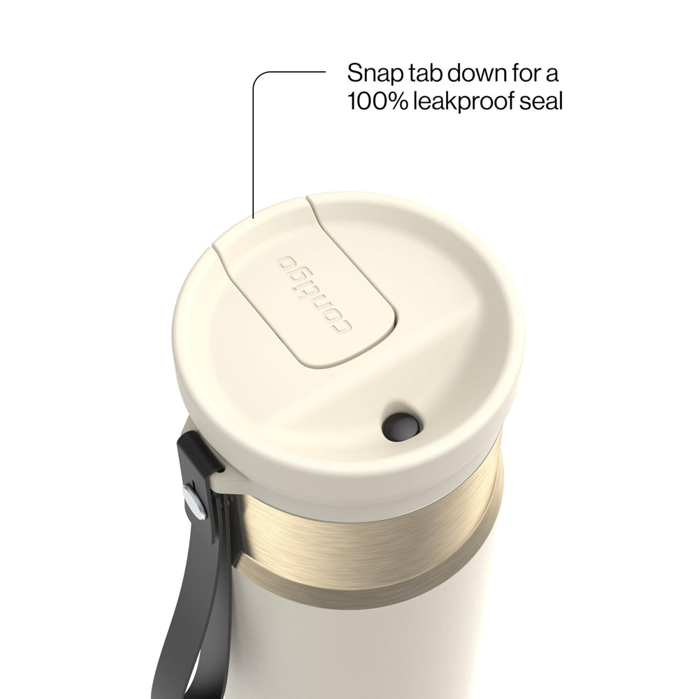 Contigo SnapSeal paille réutilisable montrant confort de boisson sans basculer