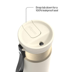 Contigo SnapSeal paille réutilisable montrant confort de boisson sans basculer