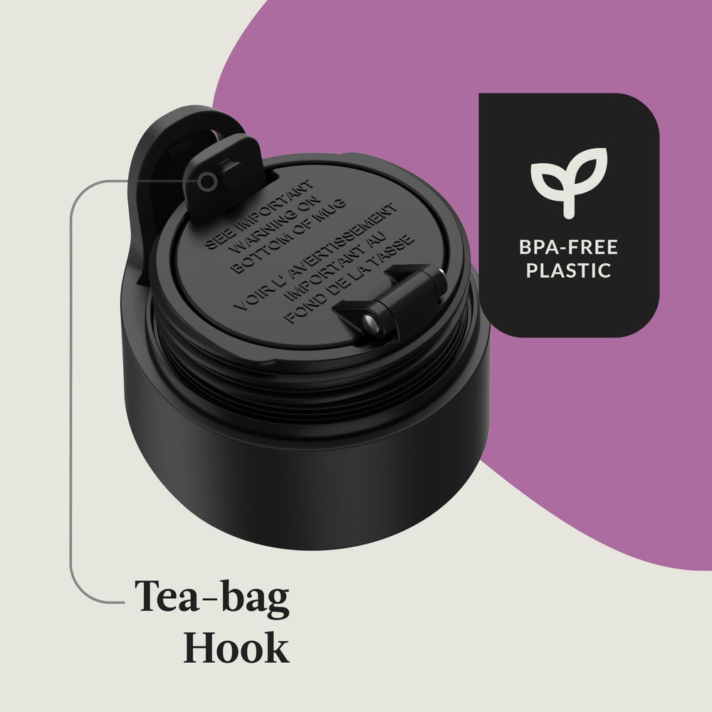 Contigo West Loop à côté d'une tasse pour comparaison de taille et capacité 20 oz