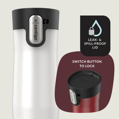 Contigo couvercle Easy-Clean ouvert facilitant le nettoyage complet et rapide