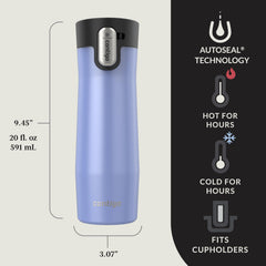 Contigo West Loop gros plan du couvercle Easy‑Clean pour nettoyage facile