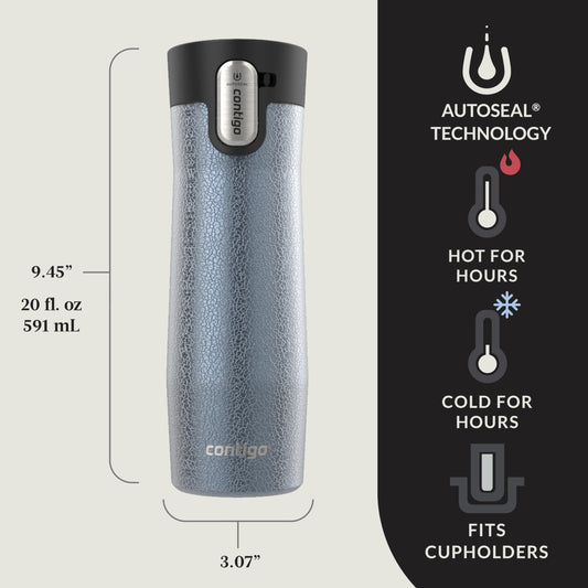 Contigo couvercle Easy-Clean ouvert pour nettoyage facile et hygiène