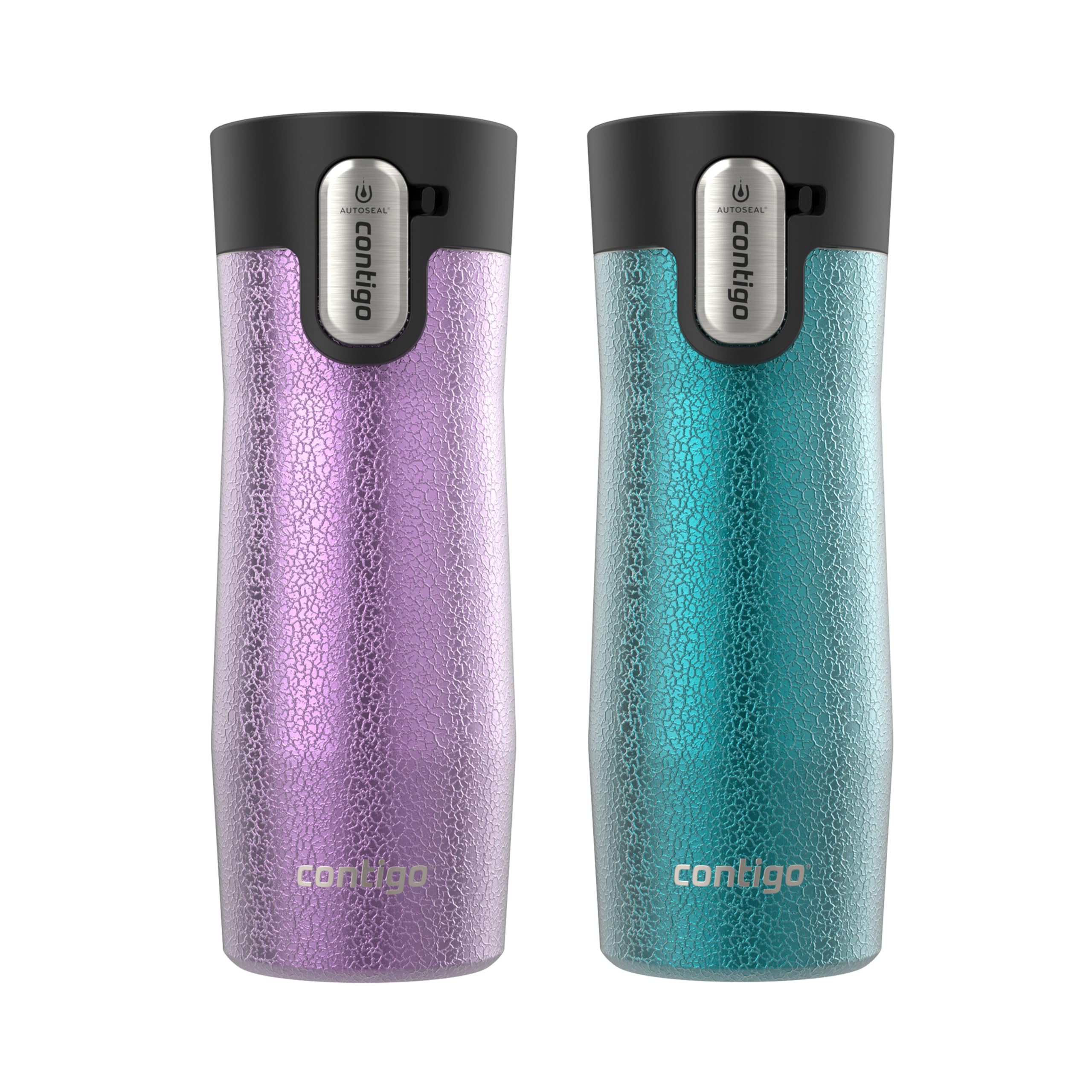 Contigo West Loop face avant montrant la couleur Crystal Pansy et design pratique