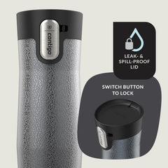 Contigo West Loop profil inox mettant en valeur l'isolation THERMALOCK et la durabilité