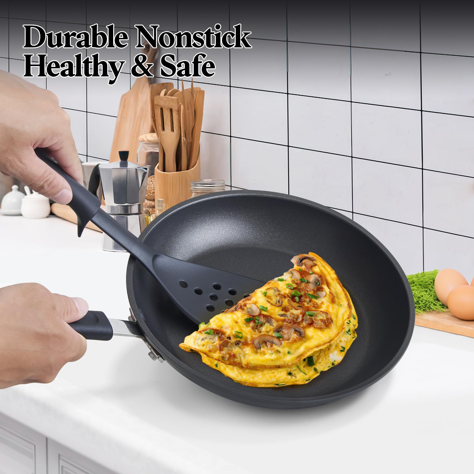 Cook N Home accessoires nylon inclus pour préserver le revêtement
