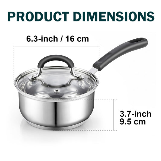 Cook N Home couvercle en verre trempé permettant surveillance sans ouvrir