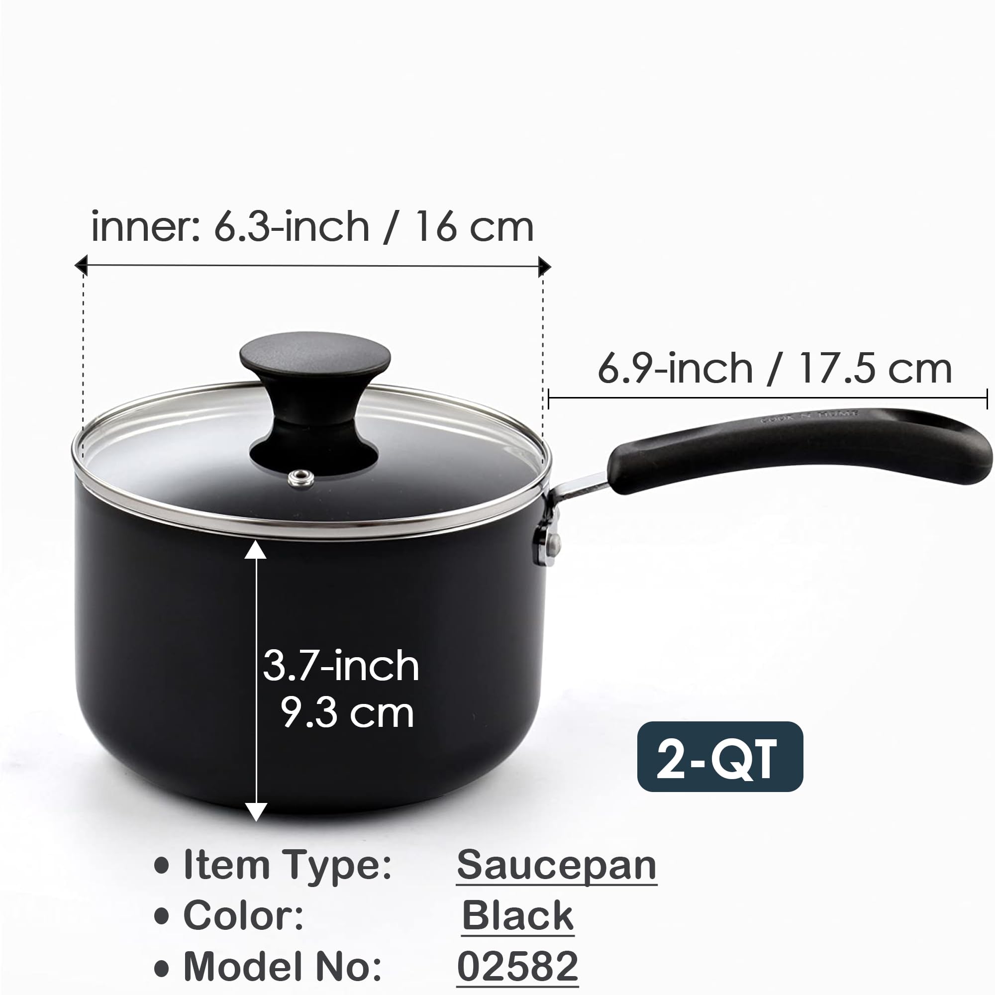 Cook N Home gros plan sur le couvercle en verre trempé permettant surveillance de cuisson