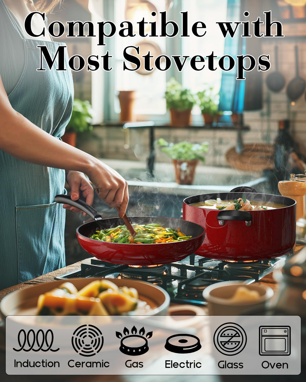 Cook N Home couvercle en verre surveiller cuisson sans perdre chaleur
