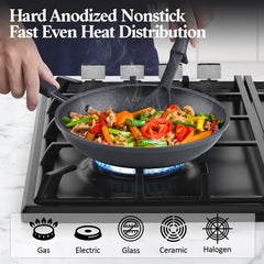 Cook N Home couvercles en verre trempé avec évent visible pour surveillance