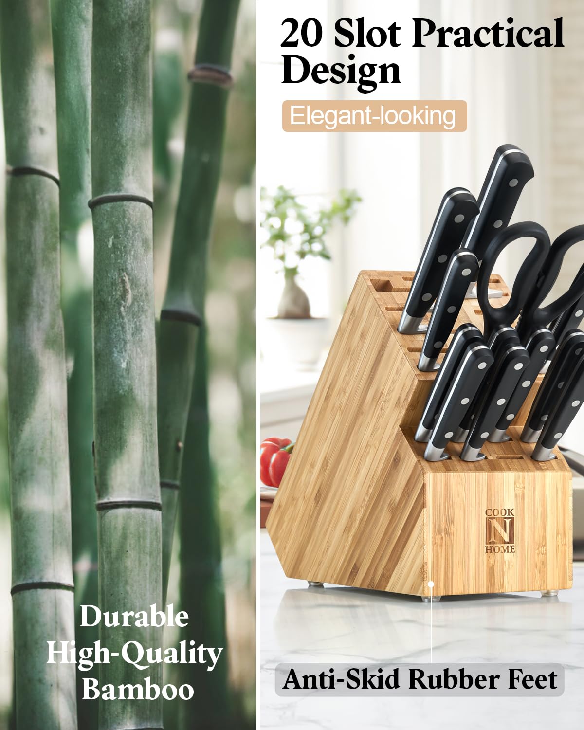 Cook N Home sur plan de travail ajoutant style naturel
