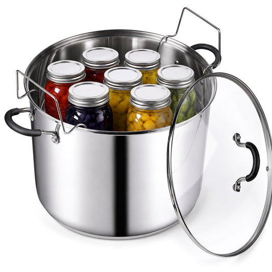 Cook N Home faitout face montrant capacité et poignees pratiques