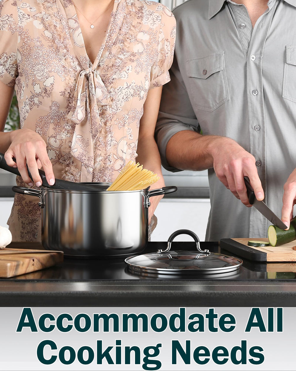 Cook N Home rivetage des poignées garantissant durabilité et stabilité