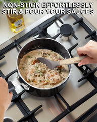 Cook N Home intérieur antiadhésif qui facilite le nettoyage et limite l'utilisation d'huile