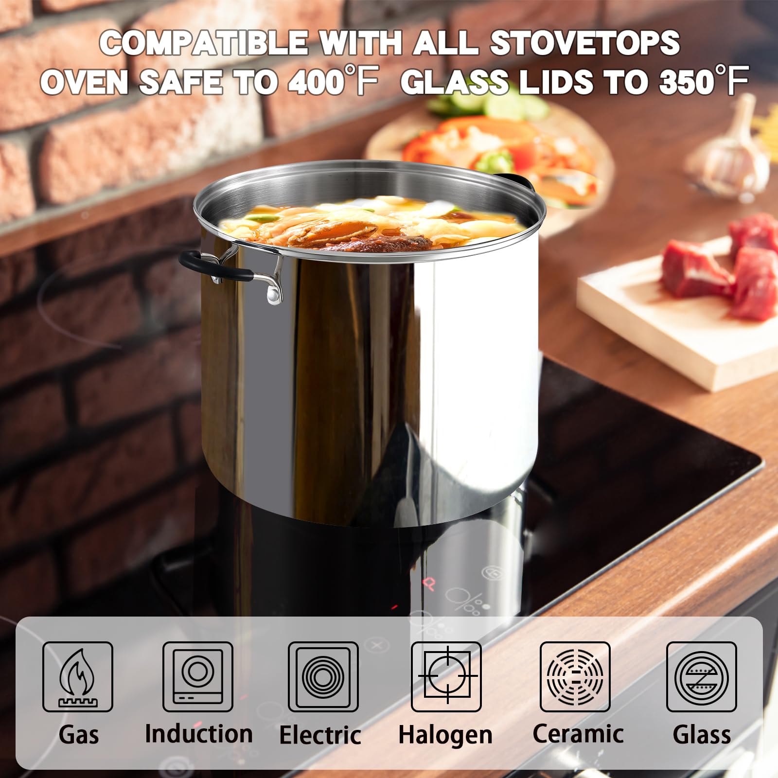 Cook N Home poignée silicone rivetée pour prise sécurisée et confort