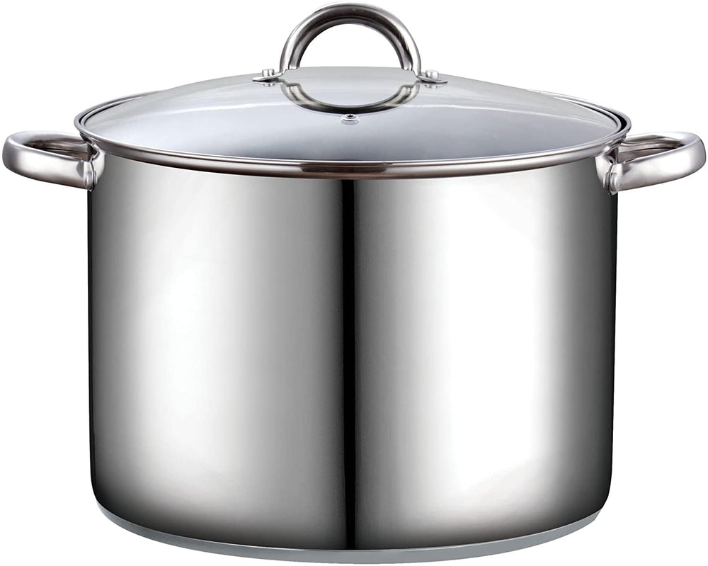 Cook N Home marmite 16 qt face avant montrant capacité et finition inox