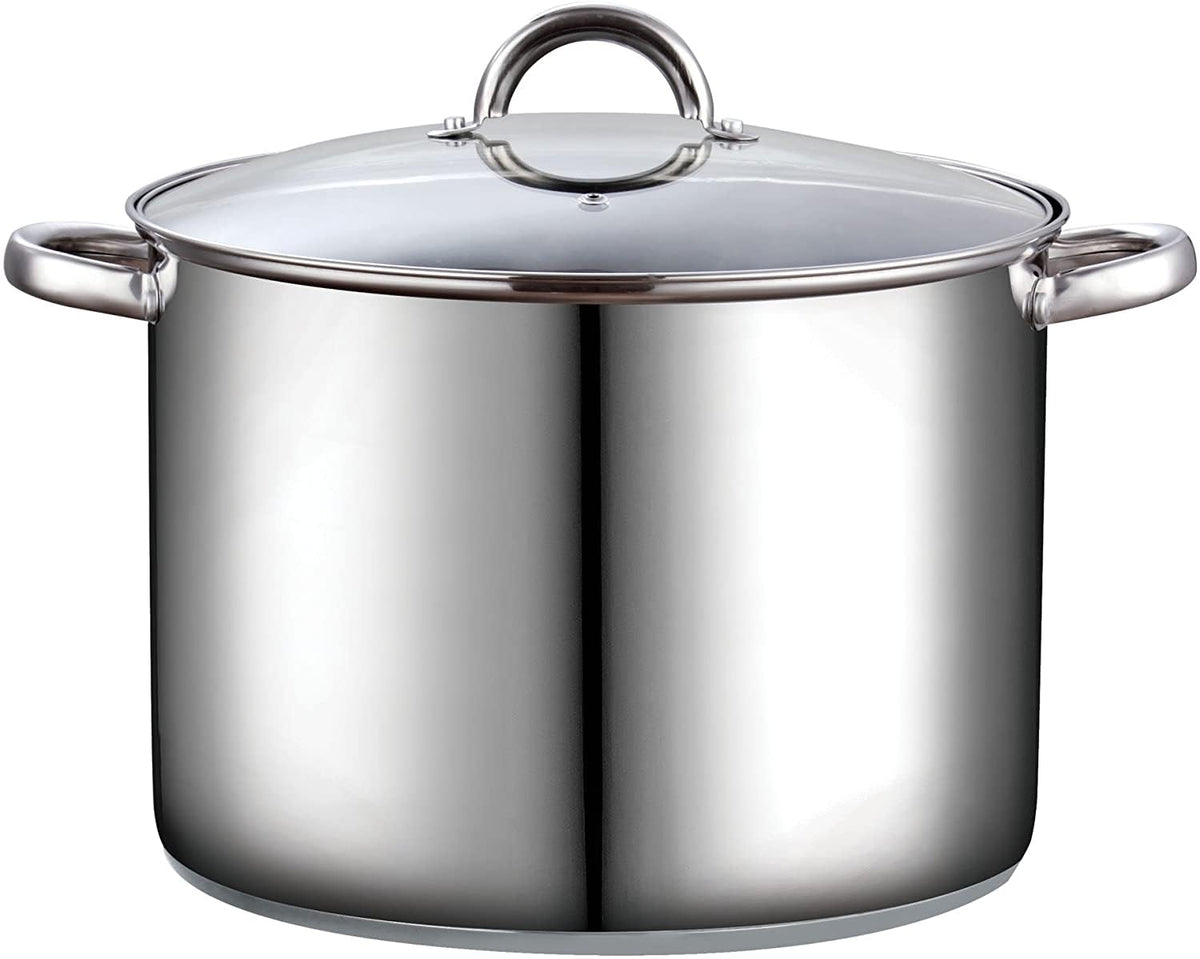 Cook N Home marmite 16 qt face avant montrant capacité et finition inox