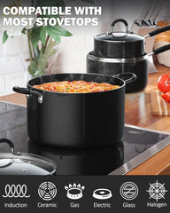Cook N Home marmite 6qt avec couvercle, cuisson familiale efficace