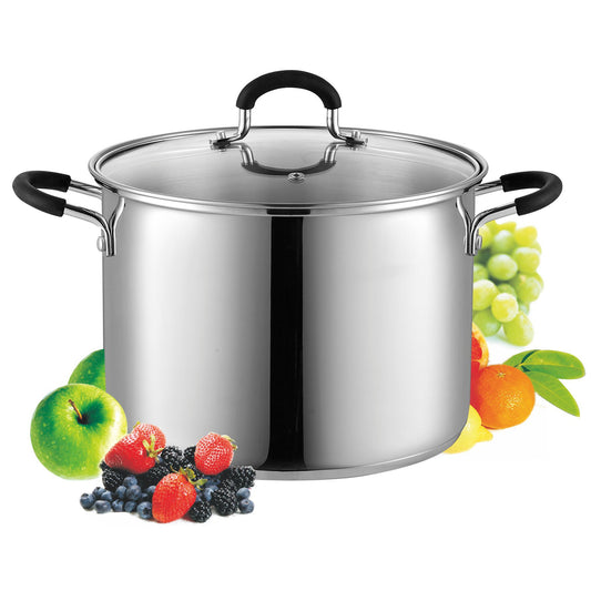 Cook N Home marmite avant montrant finition miroir et capacité 8 quart