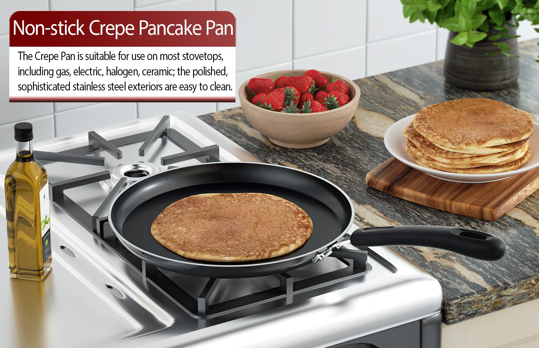 Cook N Home gros plan du revêtement antiadhésif pour un démoulage facile et un nettoyage rapide