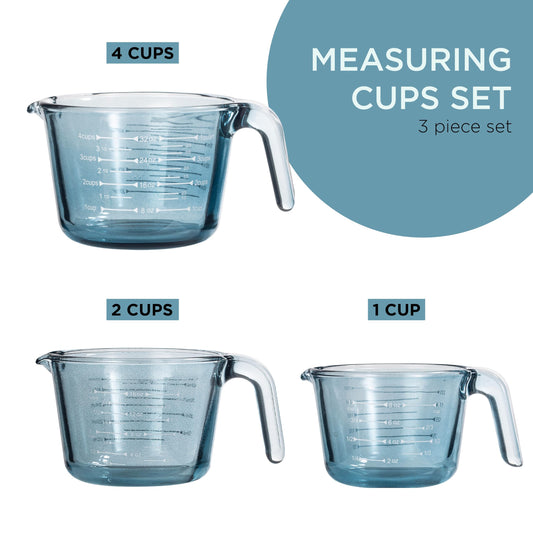 COOK WITH COLOR gros plan sur le verre bleu montrant qualité et durabilité