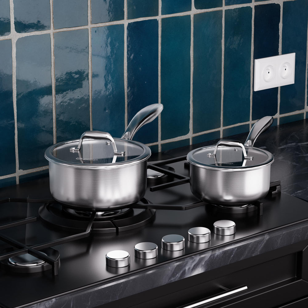 COOKER KING casserole en utilisation sur plaque induction, chauffe homogène efficace